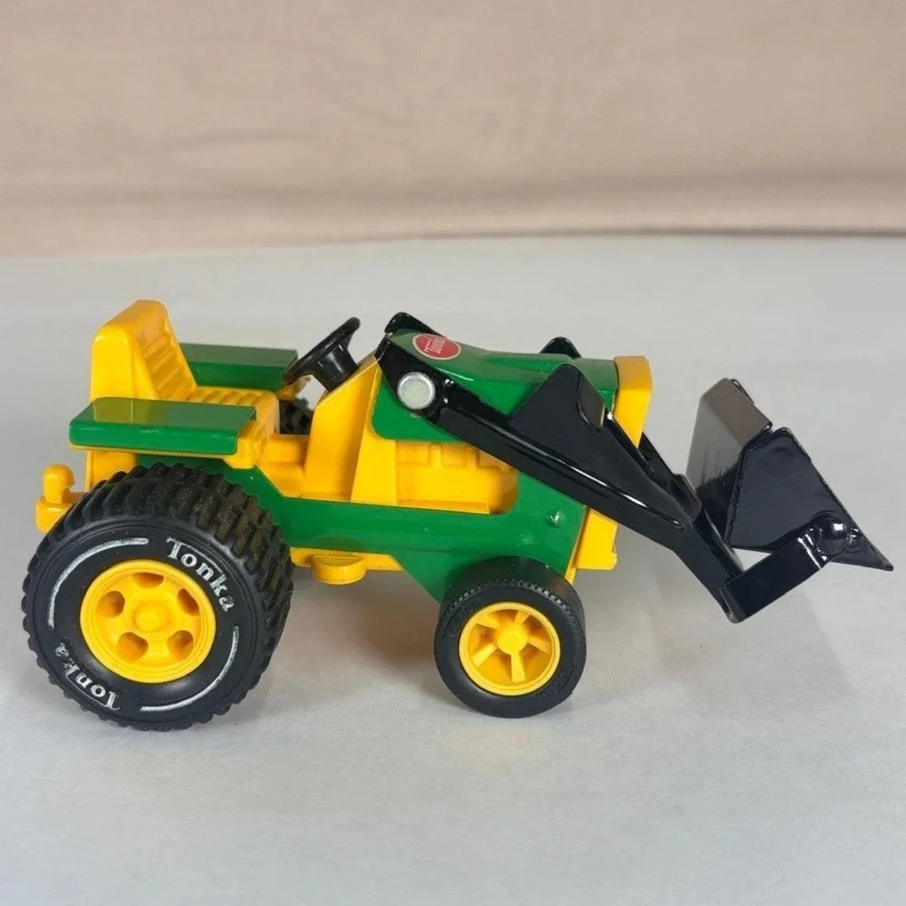 Vintage Tonka Front Loader Tractor 1970s Green Diecast Construction‎ Toy Vehicle